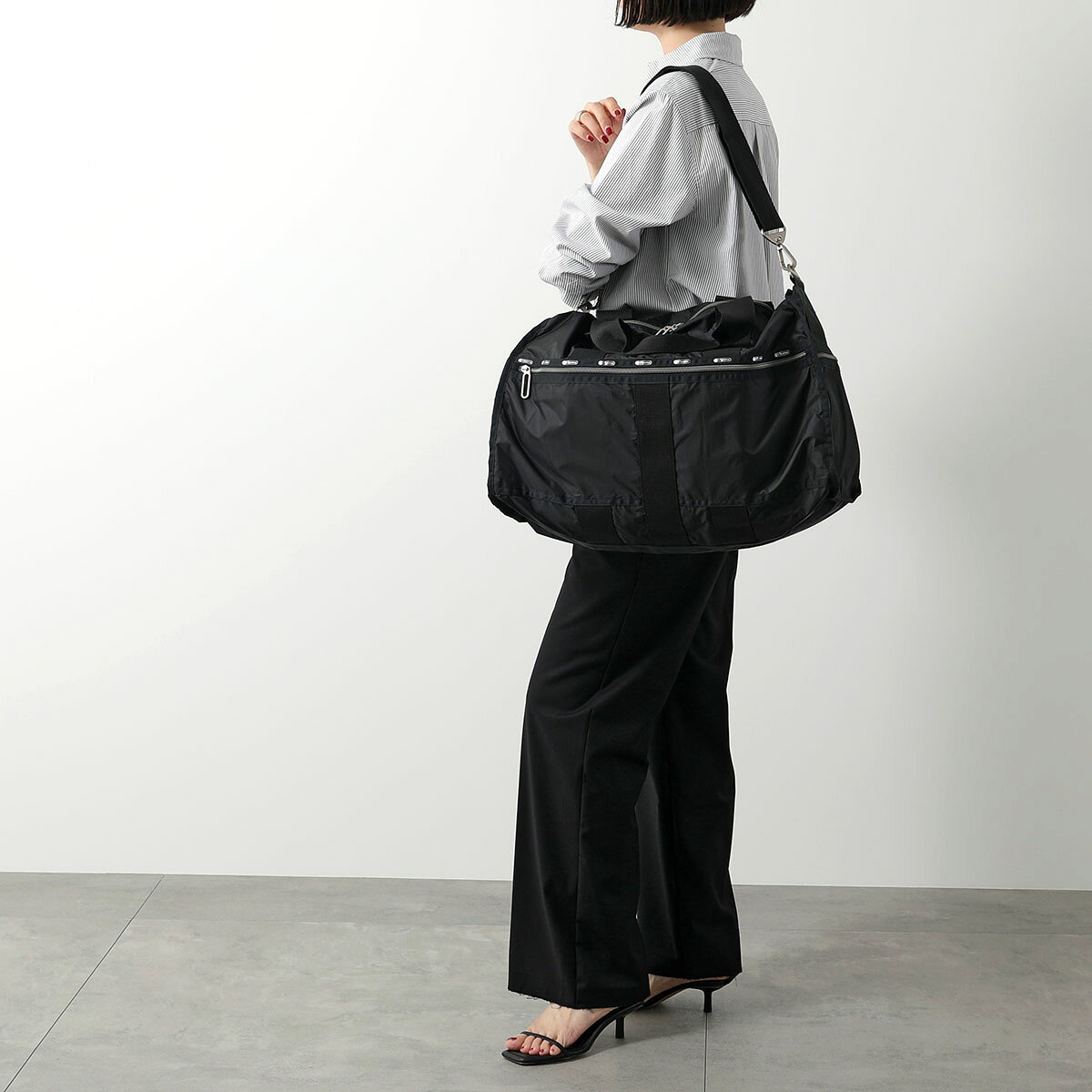 LeSportsac レスポートサック ボストンバッグ CR LARGE WEEKENDER ESSENTIAL ウィ...