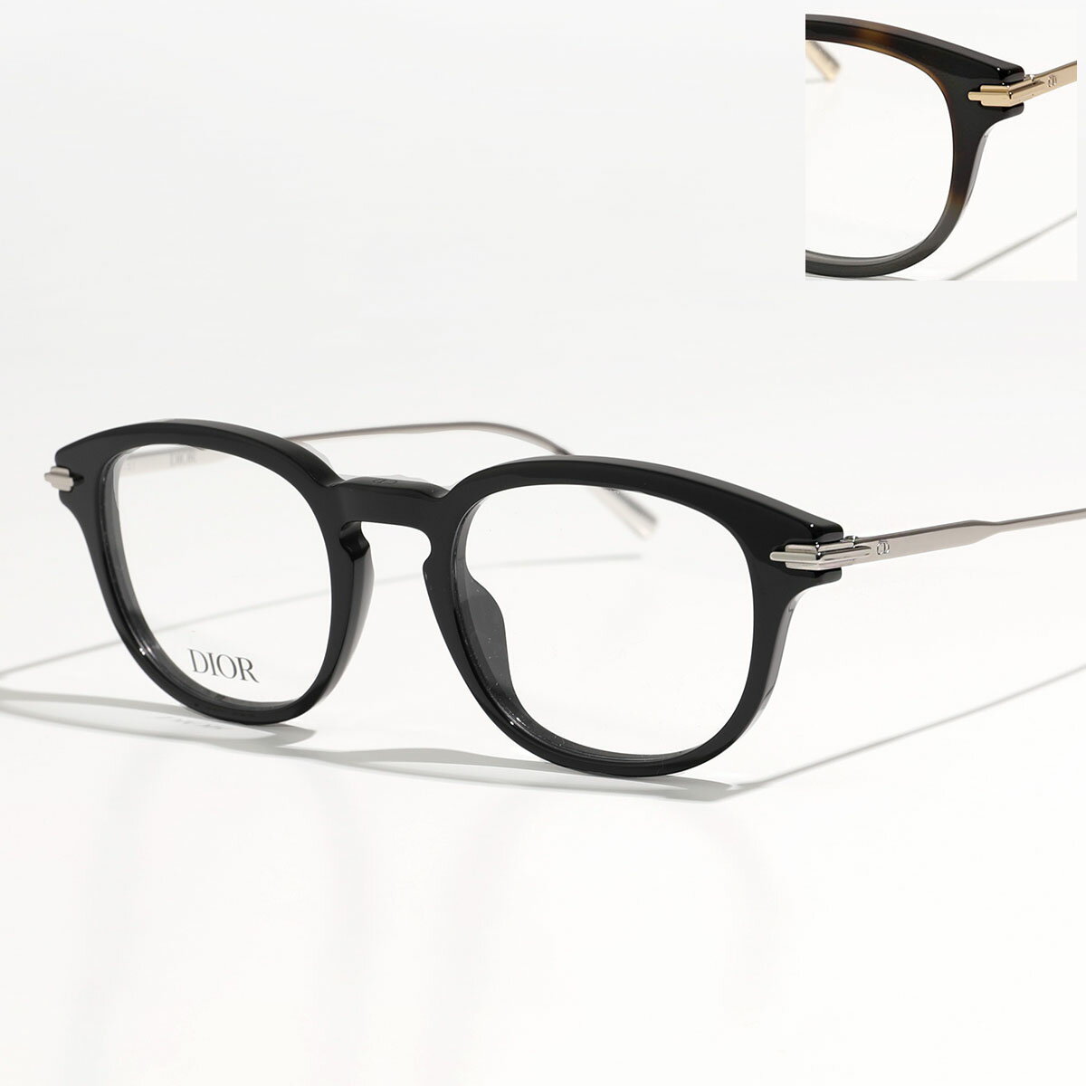 Dior ディオール メガネ DiorBlacksuitO R21 1300 2200 DM50030I 001 056 メンズ ウェリントン型 めがね 伊達メガネ ダテ 眼鏡 黒縁 セルフレーム アイウェア カラー2色