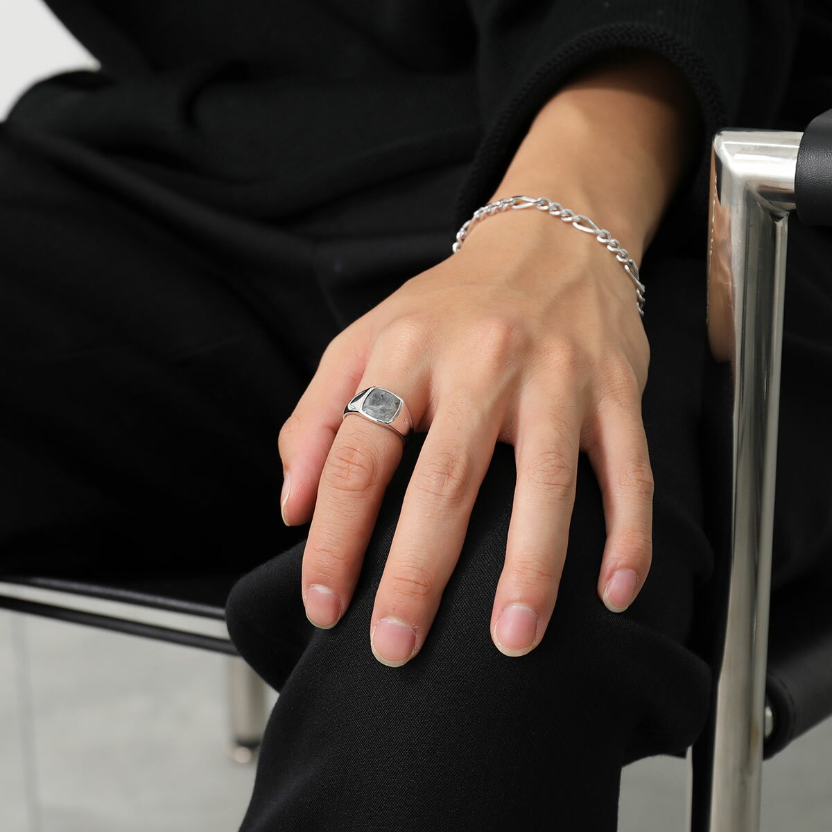 TOMWOOD トムウッド リング メンズ Kay Ring Larvikite 101277 ケイ ラルビカイト 指輪 シルバー925 アクセサリー シルバー