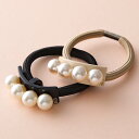 ALEXANDRE DE PARIS アレクサンドル ドゥ パリ ヘアゴム APY-18076-03 レディース パール 髪留め ヘアアクセサリー カラー2色