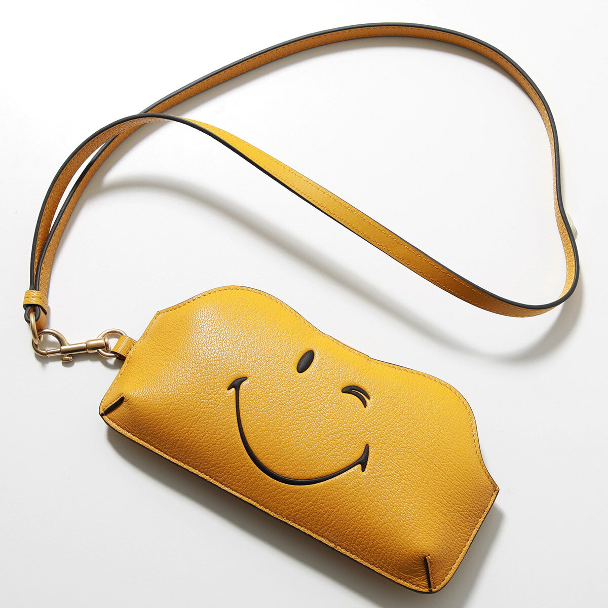 ANYA HINDMARCH ˥ϥɥޡ 󥰥饹ۥ Wink  201803 ǥ ͥåȥåդ ᥬͥ MUSTARD 5050925201803