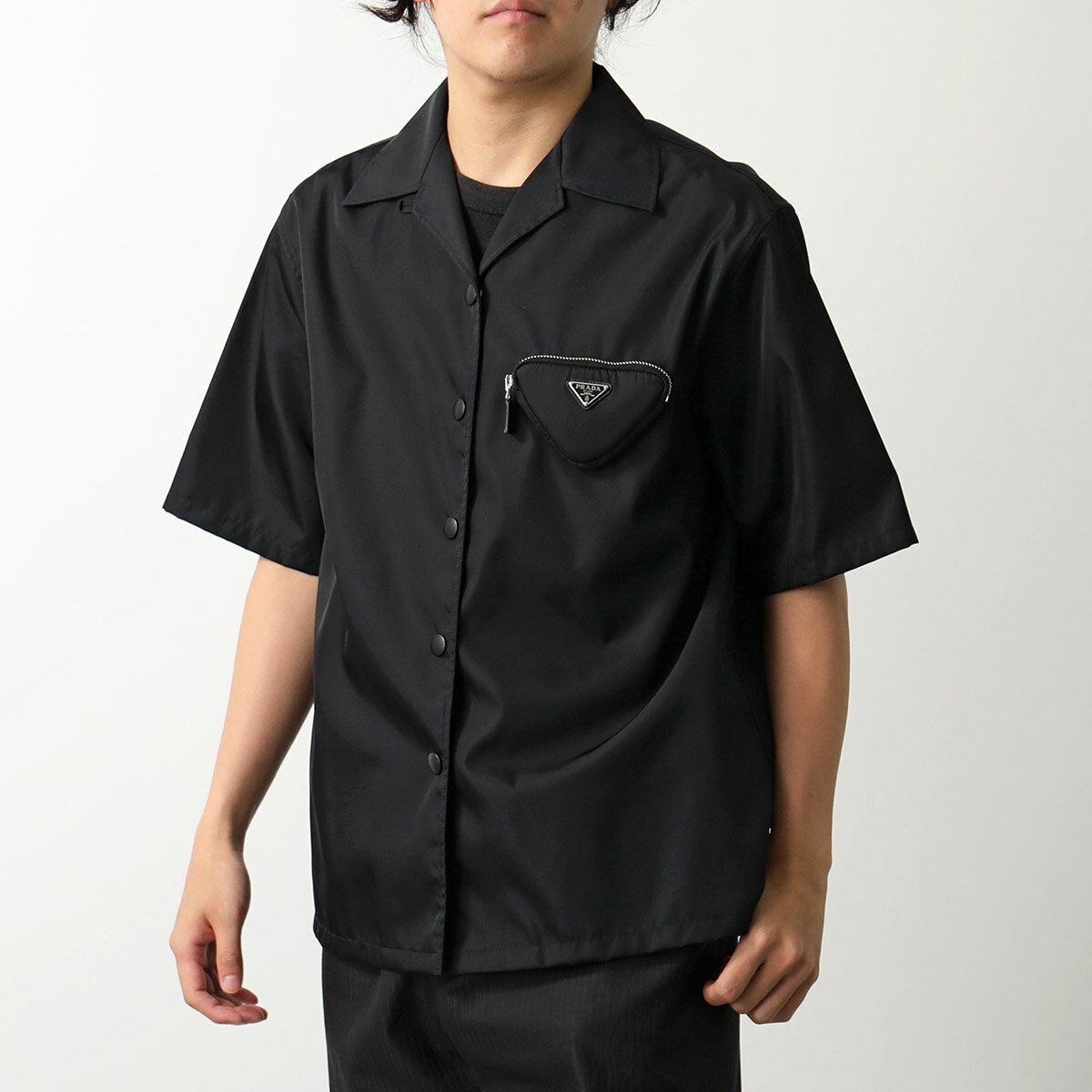 PRADA ץ  24X702 1WQ8  Re-Nylon ʥ Ⱦµ ݡդ ȥ饤󥰥 ֥饦 F...