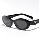 PRADA プラダ シンボルサングラス SPR 26Z メンズ レディース キャットアイ型 セルフレーム フルリム トライアングルメタルロゴ 16K-08Z/B...