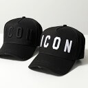 DSQUARED2 ディースクエアード ベースボールキャップ BCM4001 05C00001 メンズ ICON アイコン 立体刺繍 ダメージ加工 帽子 カラー2色【po_sannn】【dc_kikaku】