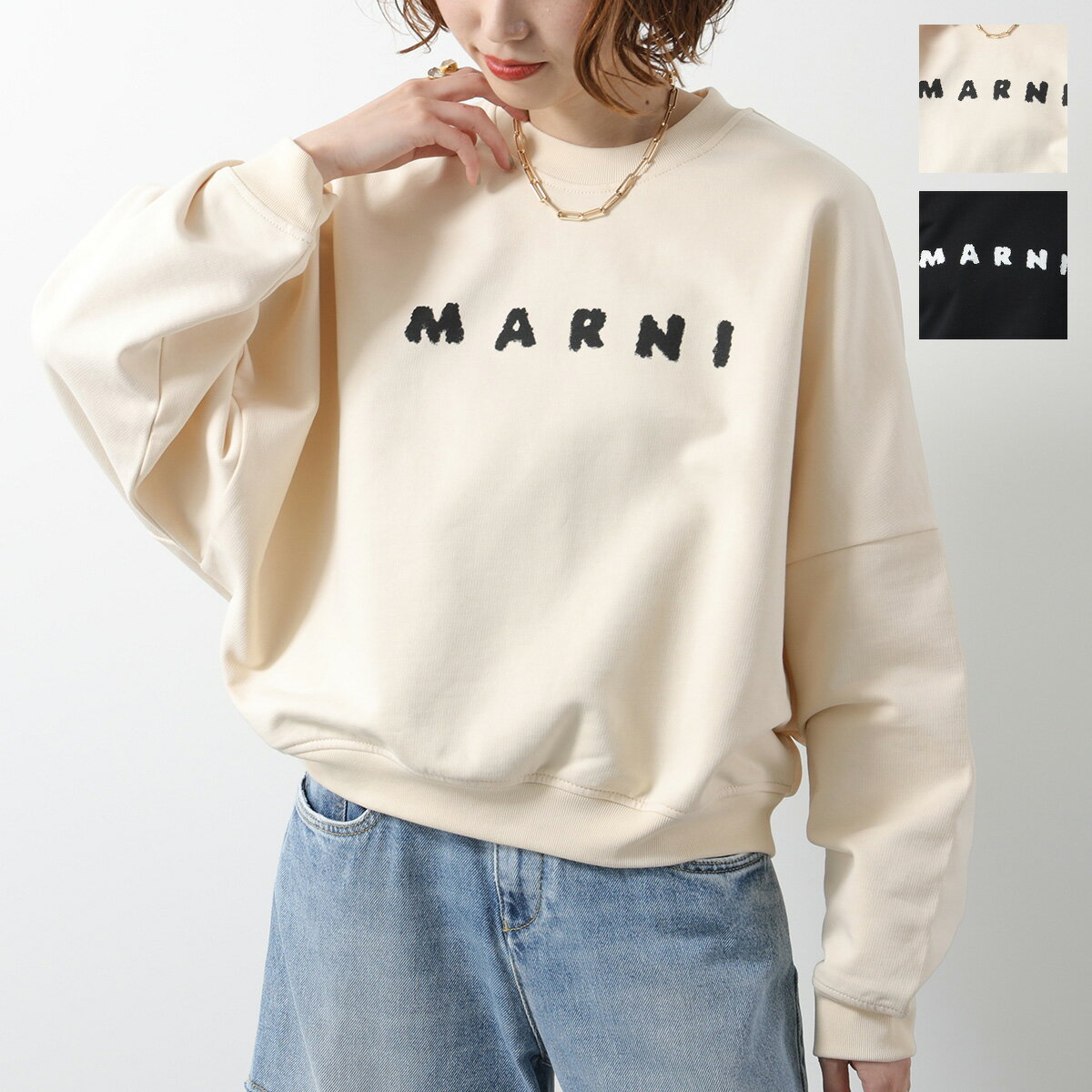 (新品)25ss MARNI (マルニ)アイボリー トレーナー 楽天市場】MARNI(スウェット・トレーナー|トップス
