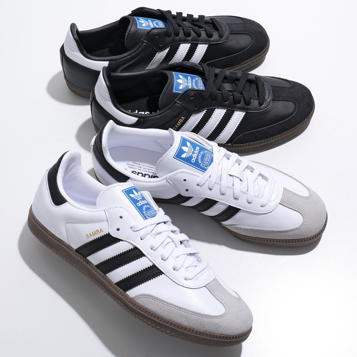楽天インポートセレクトmuseeadidas Originals アディダスオリジナルス スニーカー SAMBA OG サンバ B75806 B75807 メンズ レザー スウェード ローカット ロゴ シューズ 靴 カラー2色