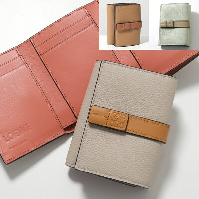 LOEWE ロエベ 三つ折り財布 TRIFOLD トライフォールド C660TR2X01 C660TR2X03 レディース レザー アナグラムロゴ 小銭入れ付き ミニ財布 カラー7色