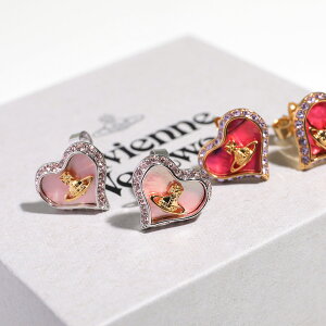 Vivienne Westwood ヴィヴィアンウエストウッド ピアス PETRA EARRINGS 62010074 レディース オーブ クリスタル装飾 シェル ハート カラー4色