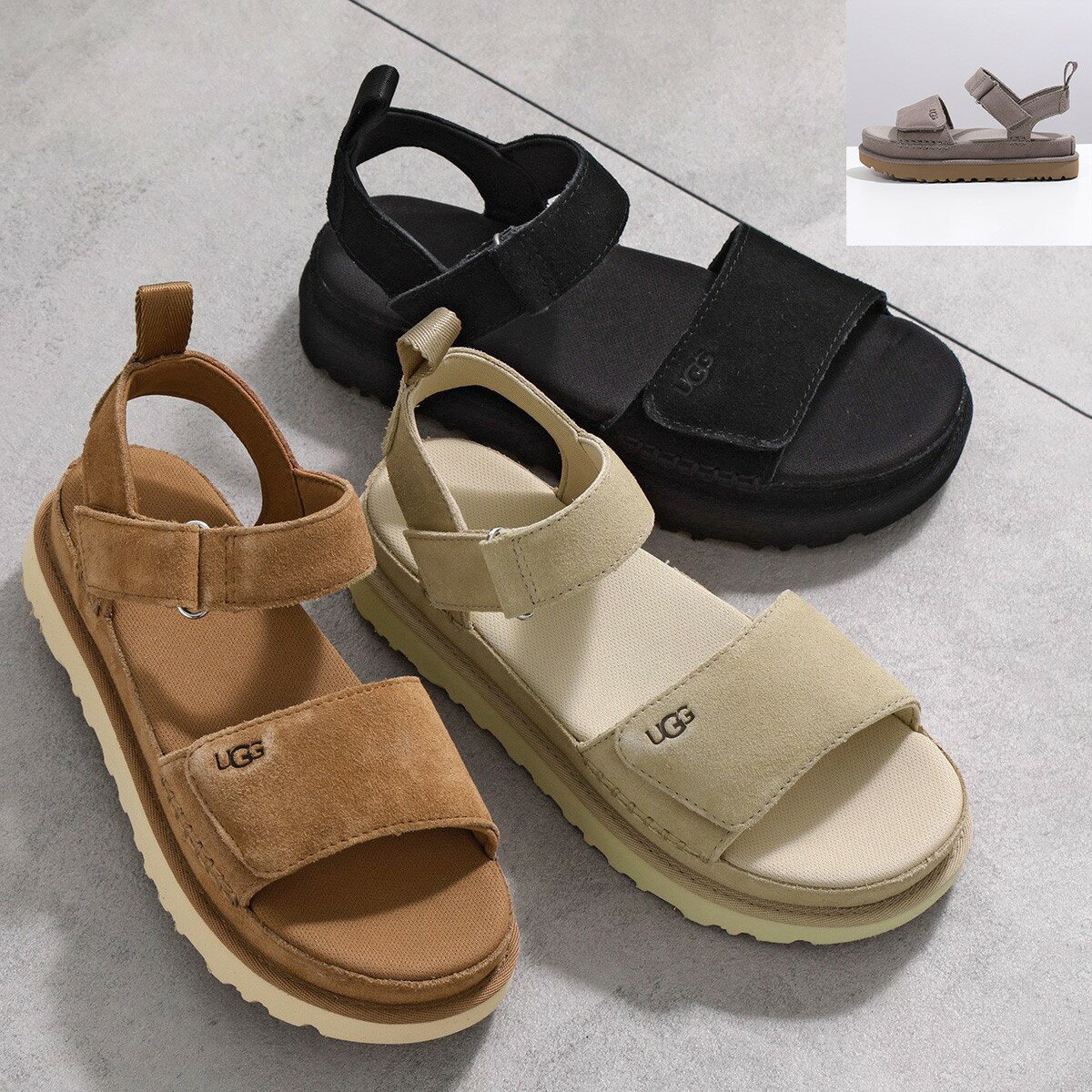 セール【UGG】ナチュラルで安定したヒール♪スエード サンダル♪ 楽天市場】ugg サンダル(素材(生地・毛糸)スエード)(靴)の通販