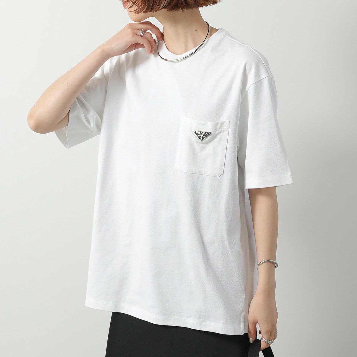【極美品】プラダ トライアングルロゴTシャツ 半袖 XS ホワイト 楽天市場】トライアングル(ブランドプラダ)(Tシャツ