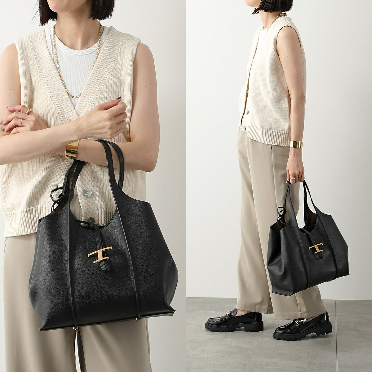 【8/1～3限定・最大2万円OFFクーポン配布中】TODS トッズ トートバッグ T TIMELESS T タイムレス XBWTSBA0300Q8E XBWTSBA0300XSO レディース レザー ショッピングバッグ ハンドバッグ ポーチ付き カラー7色 XBWTSBA0300Q8EB999【dc_kikaku】