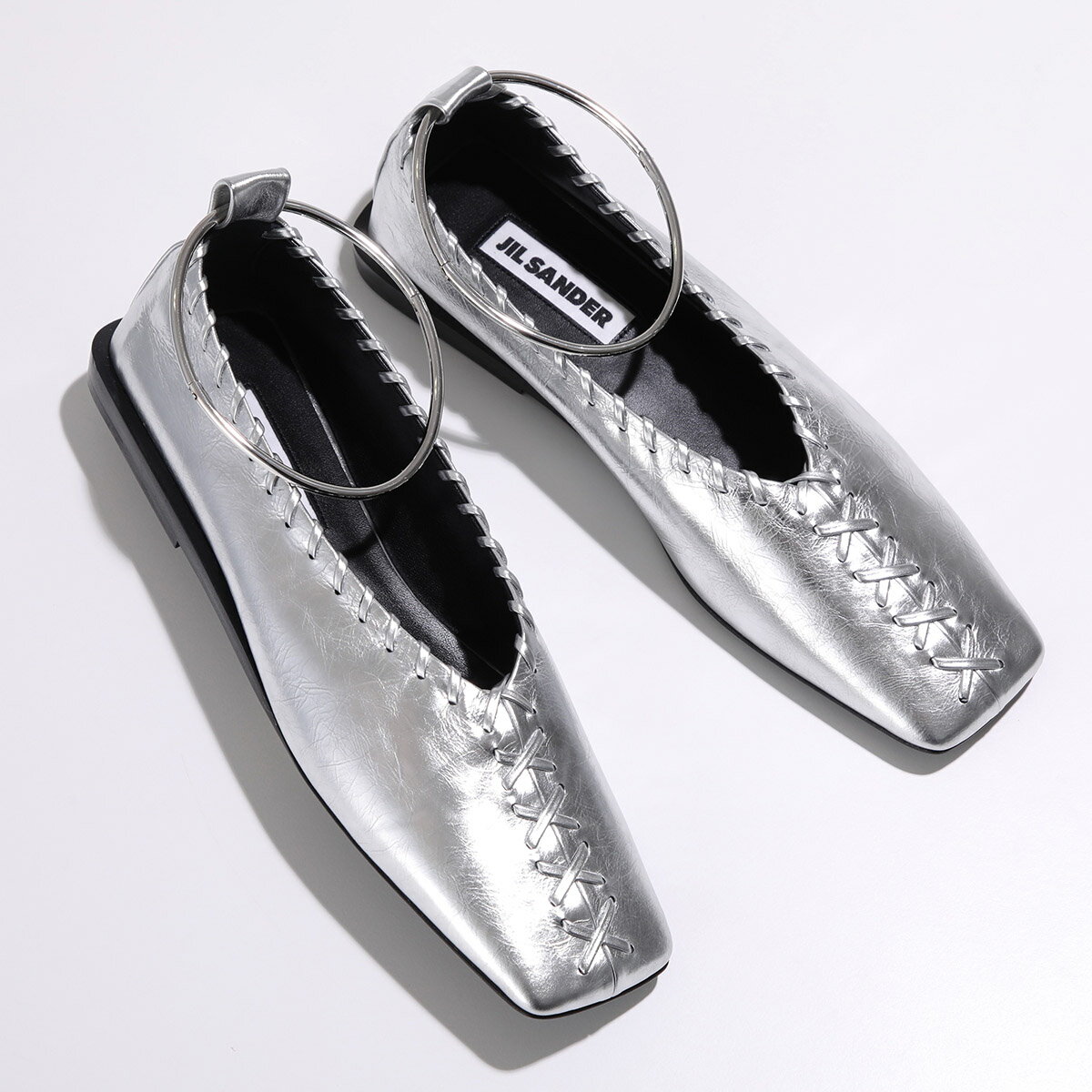 【Jil Sander】ラメレザーフラットシューズ 10mm 送関無料 楽天市場】ジルサンダー(バレエシューズ|レディース靴):靴の通販