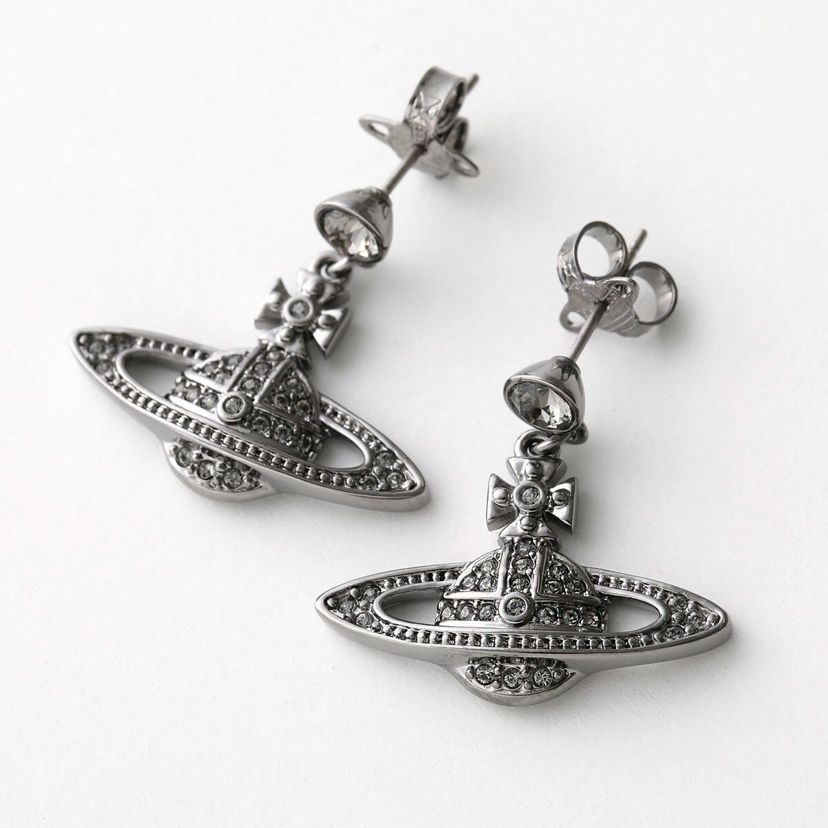 VivienneWestwood ヴィヴィアンウエストウッド ピアス 62020025 MINI BAS RELIEF DROP レディース クリスタル装飾 オーブ カラー4色