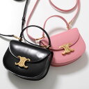 CELINE セリーヌ ショルダーバッグ Mini Besace Clea ミニ ブザス クレア 10L063ETZ.24OS 10L063ETZ.38NO レディース Triomphe トリオンフ レザー ミニバッグ 鞄 カラー2色(4)