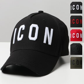 DSQUARED2 ディースクエアード D2 BCM4001 05C00001 ICON アイコン カラー5色 立体刺繍 ベースボールキャップ 帽子 ダメージ加工 メンズ