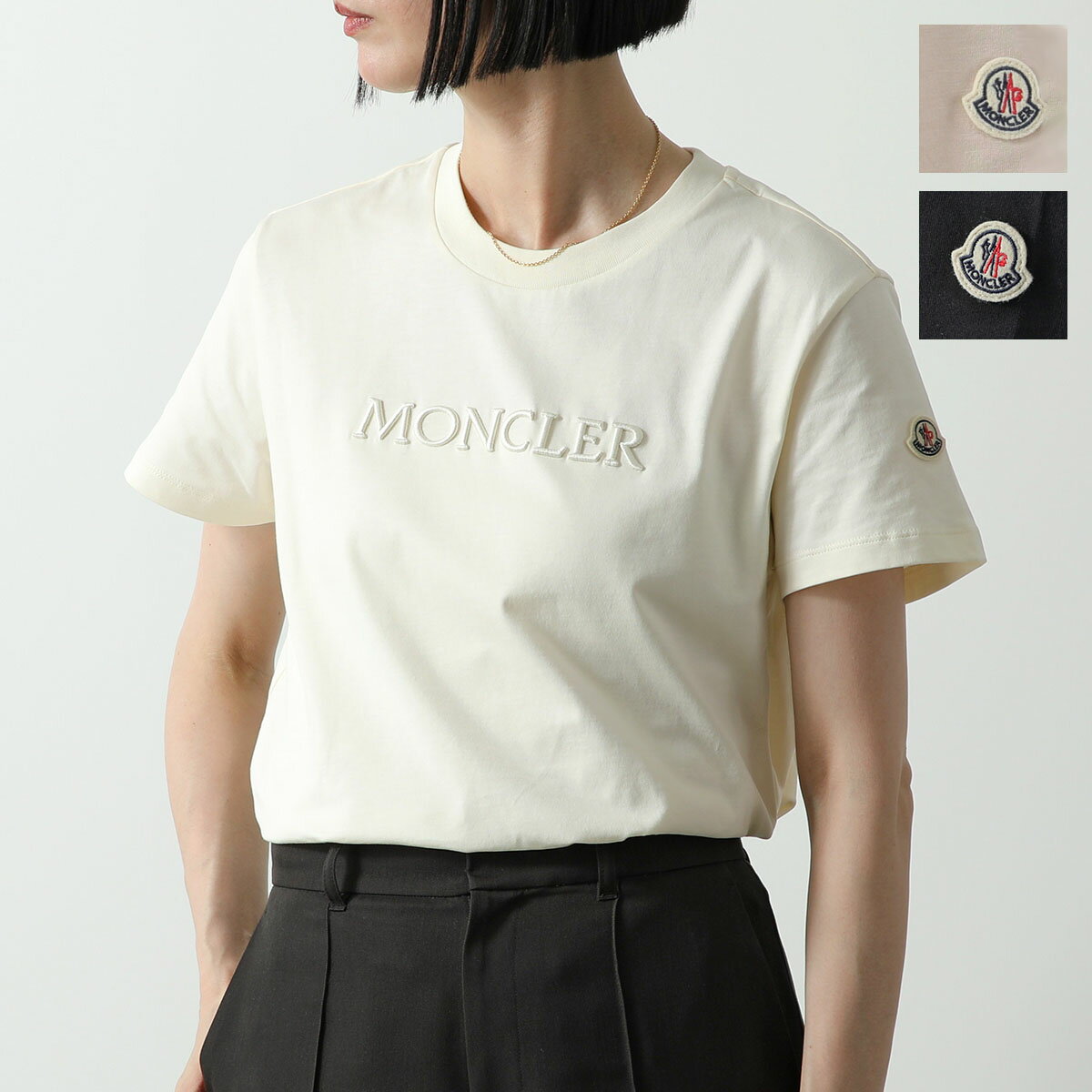 Moncler♦レディース カッティングロゴ Tシャツ 2色カラー 楽天市場】モンクレール レディース(Tシャツ・カットソー