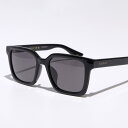 GUCCI グッチ サングラス GG1582SK レディース ウェリントン型 セルフレーム フルリム アジアンフィット ロゴ アイウェア 001/BlackBlackGrey