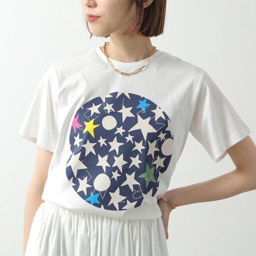 STELLA McCARTNEY KIDS ステラマッカートニー キッズ Tシャツ TX8B71 Z0434 レディース ガールズ 半袖 カットソー コットン スター ロゴ 101 STELLA McCARTNEY KIDS ステラマッカートニー キッズ Tシャツ TX8B71 Z0434 レディース ガールズ 半袖 カットソー コットン スター ロゴ 101