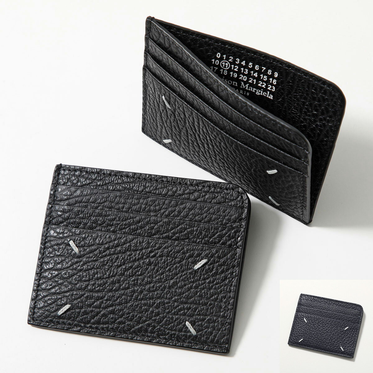 MAISON MARGIELA メゾンマルジェラ カードケース SA3VX0007 P4455 メンズ レザー パスケース 定期入れ 4ステッチ カラー2色 SA3VX0007P4455T8013