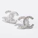 CHANEL シャネル ピアス ABG201 B21707 レディース ココマーク CCロゴ メタル ラインストーン パール スタッド アクセサリー U2865