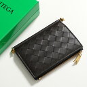 BOTTEGA VENETA ボッテガヴェネタ 二つ折り財布 ソルスティス ミディアム 806078 V4R41 レディース レザー イントレチャート ミニ財布 2190