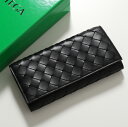 BOTTEGA VENETA ボッテガヴェネタ 長財布 814671 VCPP3 レディース レザー イントレチャート フラップウォレット 84258 14671VCPP38425