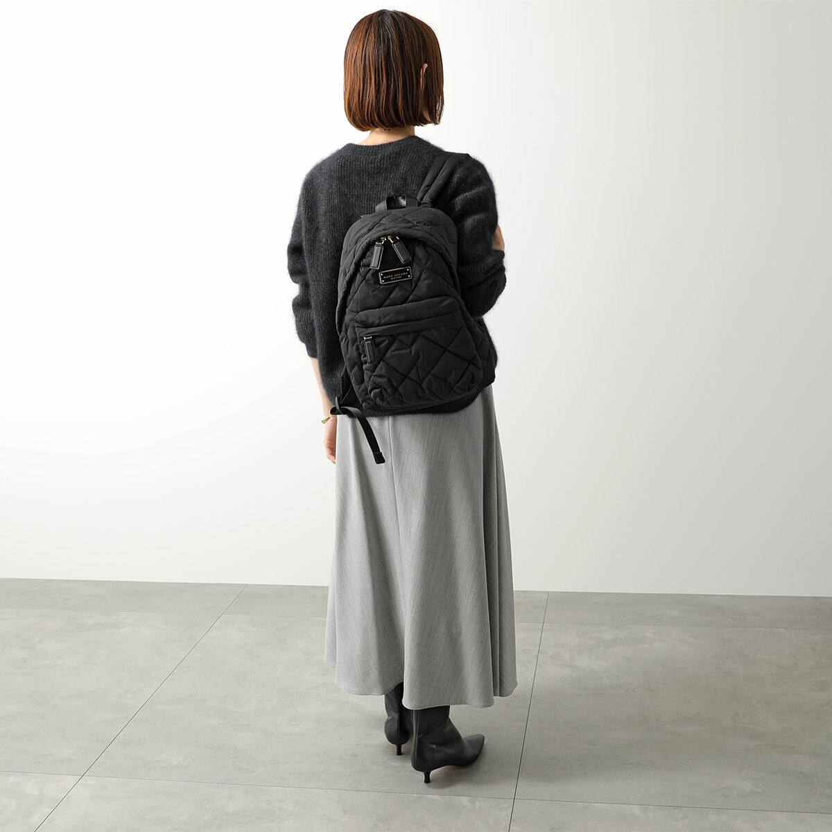 MARC JACOBS マークジェイコブス バックパック M0011321 レディース キルティング ナイロン リュック ロゴ 軽量 鞄 001/BLACK 2