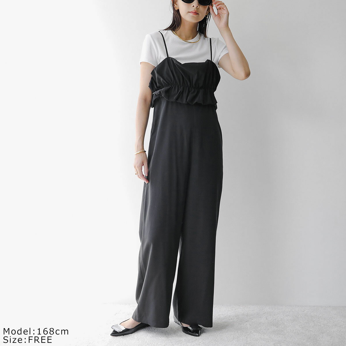 【最大2万円OFFクーポン対象・5/15限定】UN-SOPHIE アンソフィー サロペット Volum...