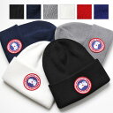 カナダグース ニット帽 メンズ CANADA GOOSE カナダグース 6936M ARCTIC DISC TOQUE ロゴパッチ付き ウールニットキャップ ニット帽 帽子 6色 メンズ レディース