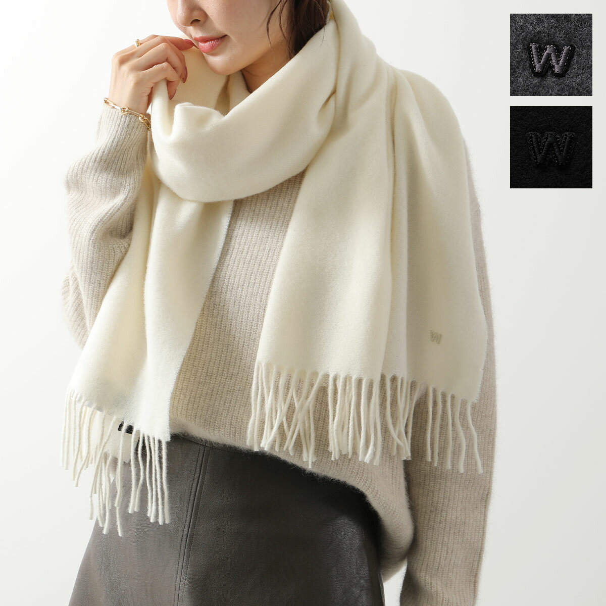 美品✨ウィークエンド　マックスマーラ　ファー　ニット　スヌード　マフラー ウィークエンド マックスマーラ Weekend Max Mara WEEKEND MAX