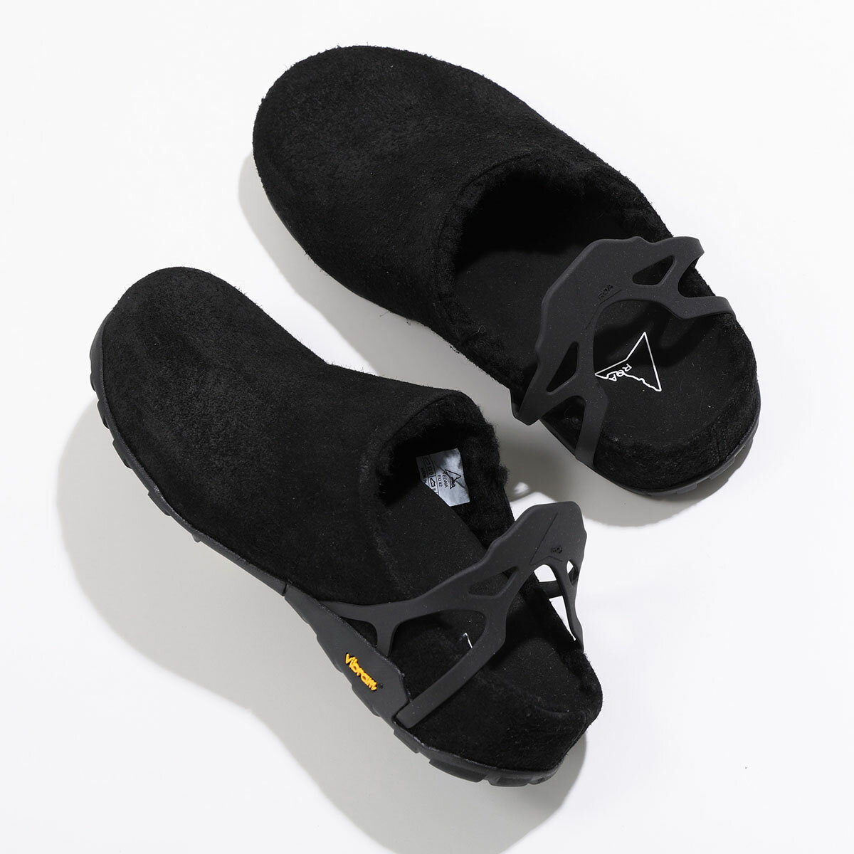 ROA ロア サンダル Fedaia フェダイア NBUW1386LE160 メンズ ボア スウェード ミュール スリッパ Vibram ビブラムソール シューズ 靴 BLK0001/Black