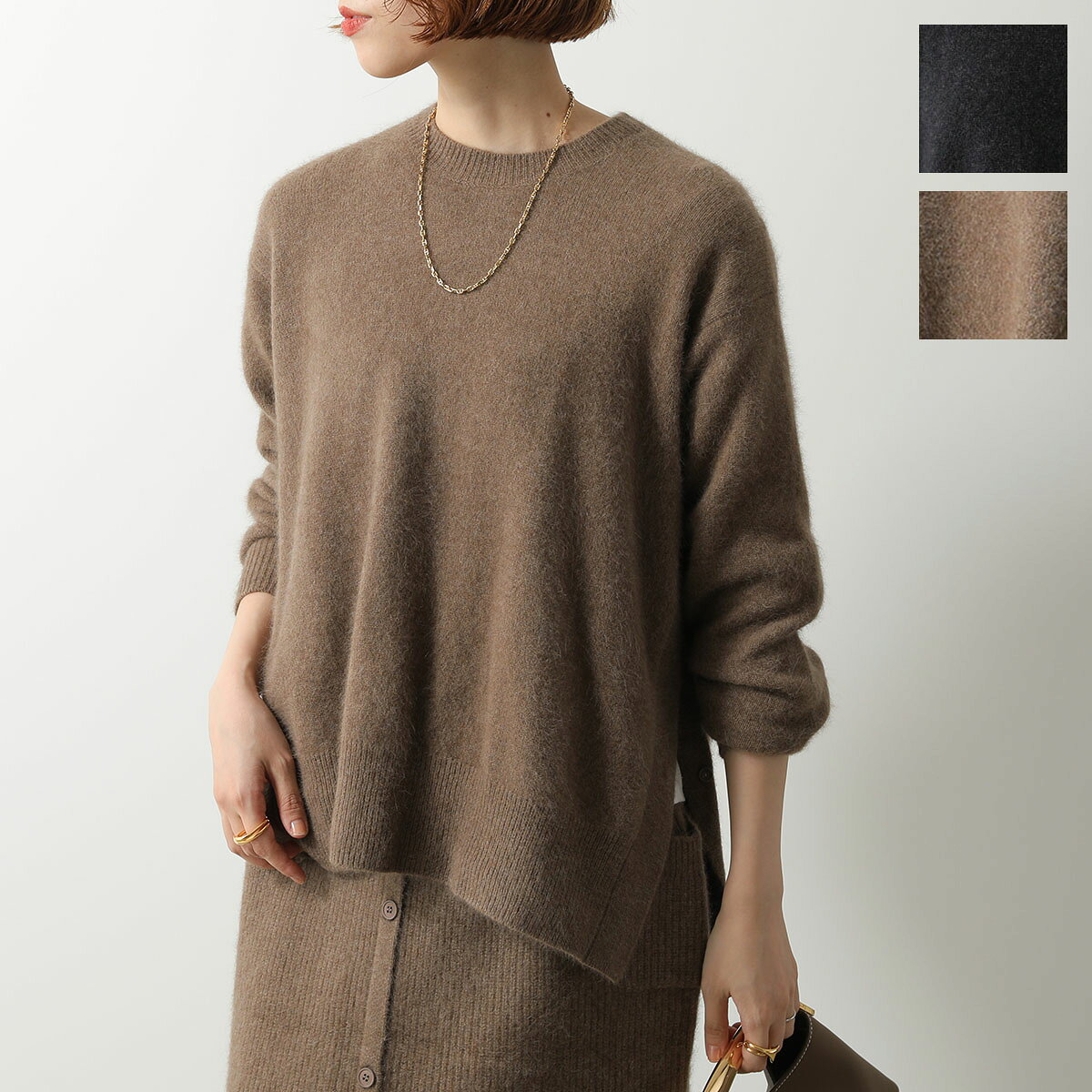 C.T.plage シーティー・プラージュ セーター Hamilton wool raccoon side button pullover CT25320 レ..