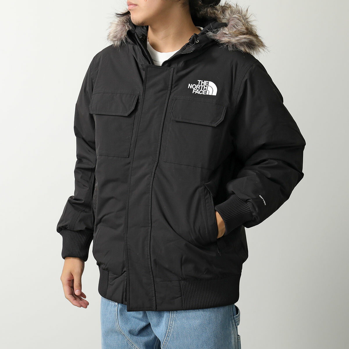 THE NORTH FACE ザノースフェイス ダウンジャケット McMurdo Bomber 600フィルパワー マクマード ボンバー NF0A5GD9JK3 メンズ フーデット ロゴ TNF-BLACKのサムネイル