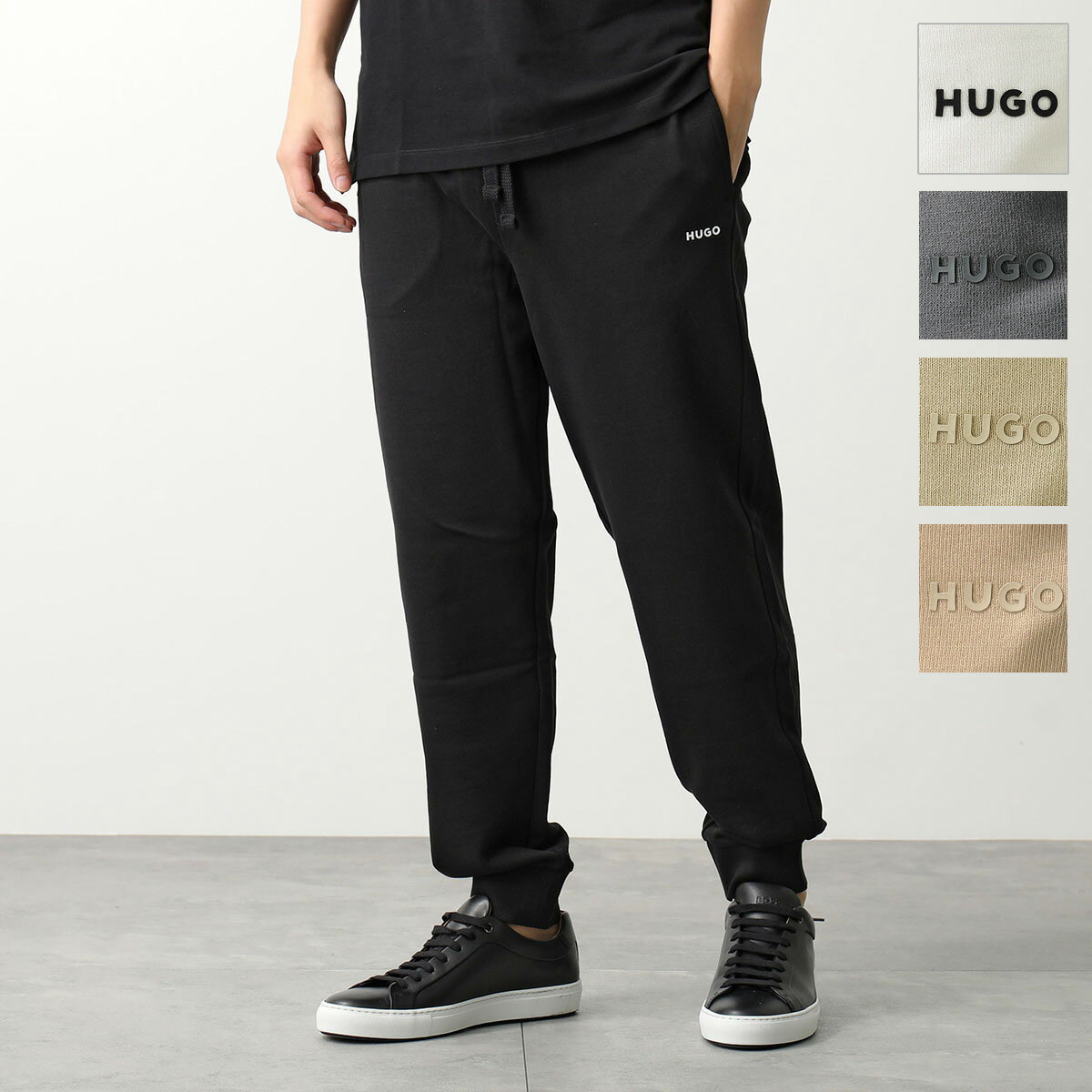 新品タグ付き/XXL●近年モデル ボス ヒューゴ ジョガーパンツ ボトムス ジャージ ストレッチ BOSS HUGOロゴ刺繍 3L ライン 大谷翔平 HUGO BOSS (ヒューゴボス) セットアップ対応 ベロア ロゴ刺繍 ジョガー