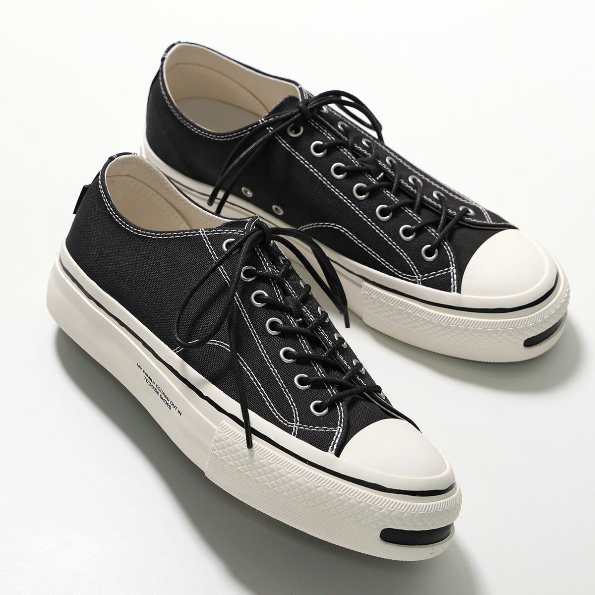Rakuten - T/C MADE ティーシーメイド スニーカー TC020 メンズ ローカット ロゴ キャンバス地 厚底 プラットフォーム シューズ 靴 カラー2色