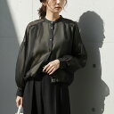 【10/18〜10/20限定・最大2万円OFFクーポン配布中】trois トロワ ブラウス T256-81044 レディース バルーン オーガンジー シャツ 長...