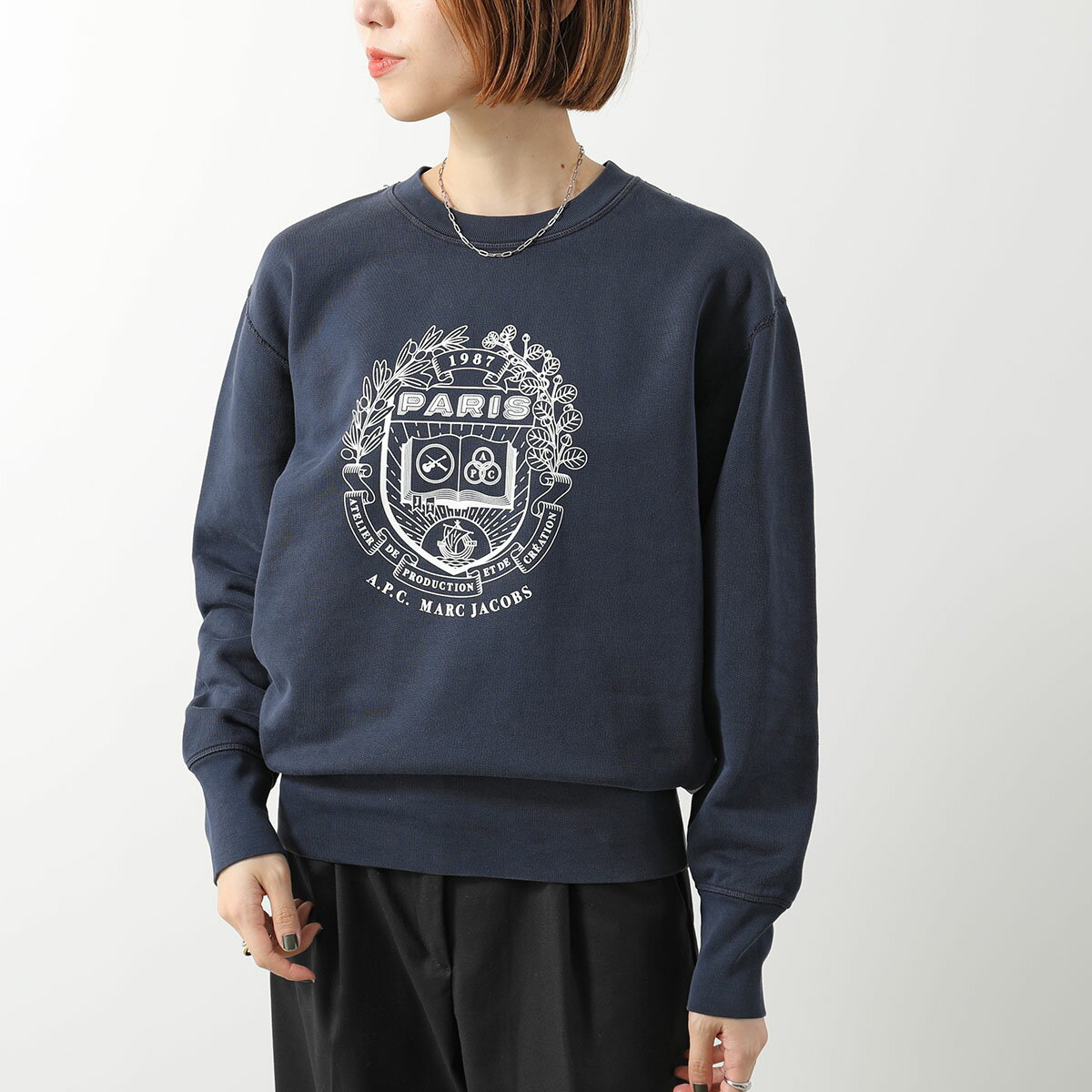 APC A.P.C. �� MARC JACOBS �����ڡ����� �ޡ������������֥� ����� �������å� shrunken fit �����󥱥� COHKQ F37001 ��ǥ����� Ĺµ �ȥ졼�ʡ� ���롼�ͥå� ΢���� ���� IAK