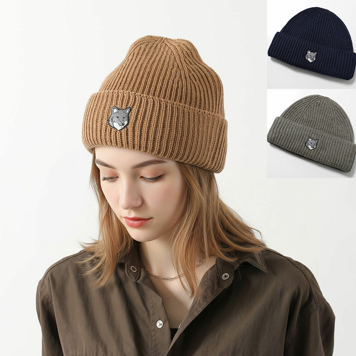 楽天市場】ニット帽 メゾンキツネの通販