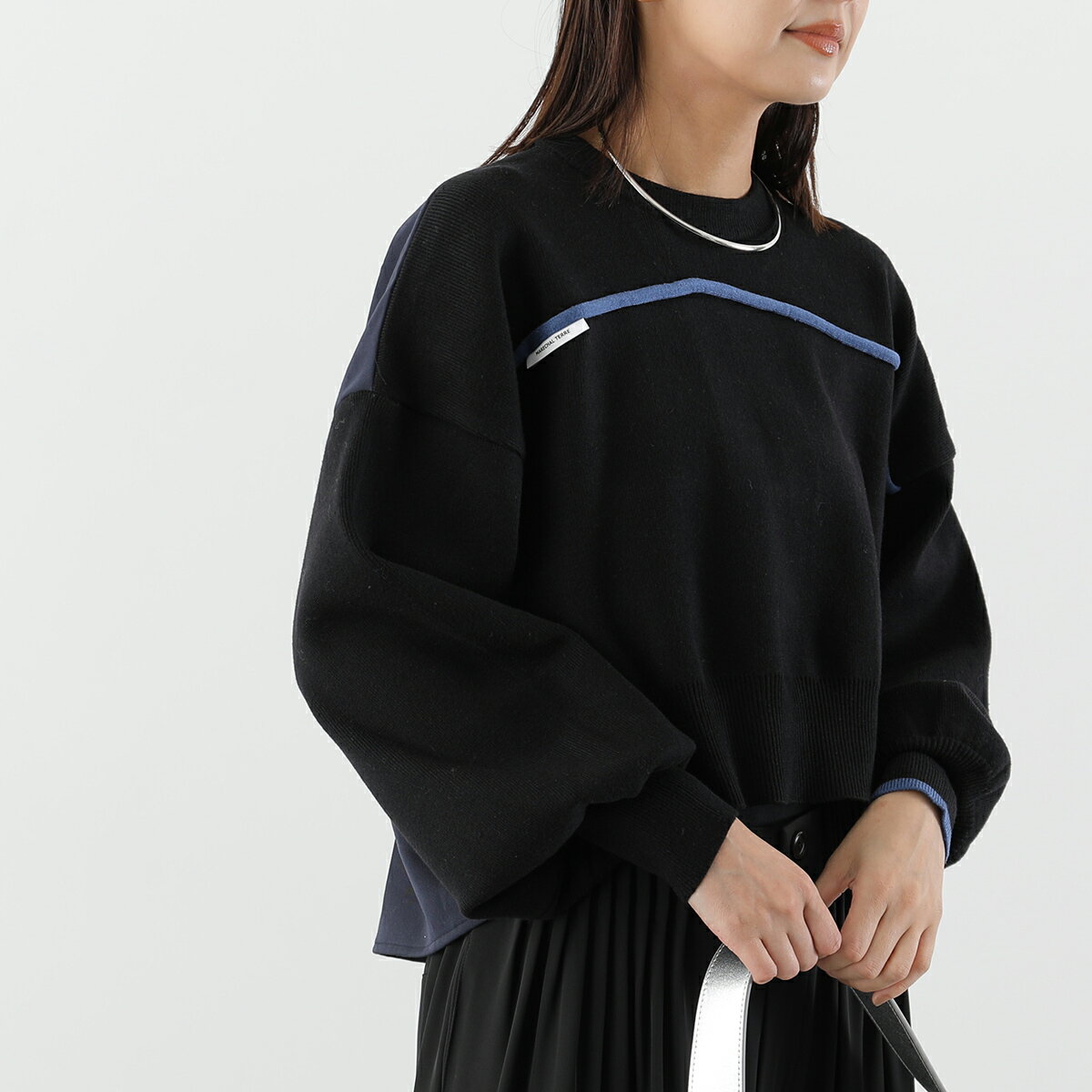 �ں���2����OFF�����ݥ��оݡ�2/25�����MARECHAL TERRE �ޥ륷��롦�ƥ� �������� ZMT255KN524 ��ǥ����� �˥å� ���顼�֥��å� ���롼�ͥå� �ɥå��� ���顼2��