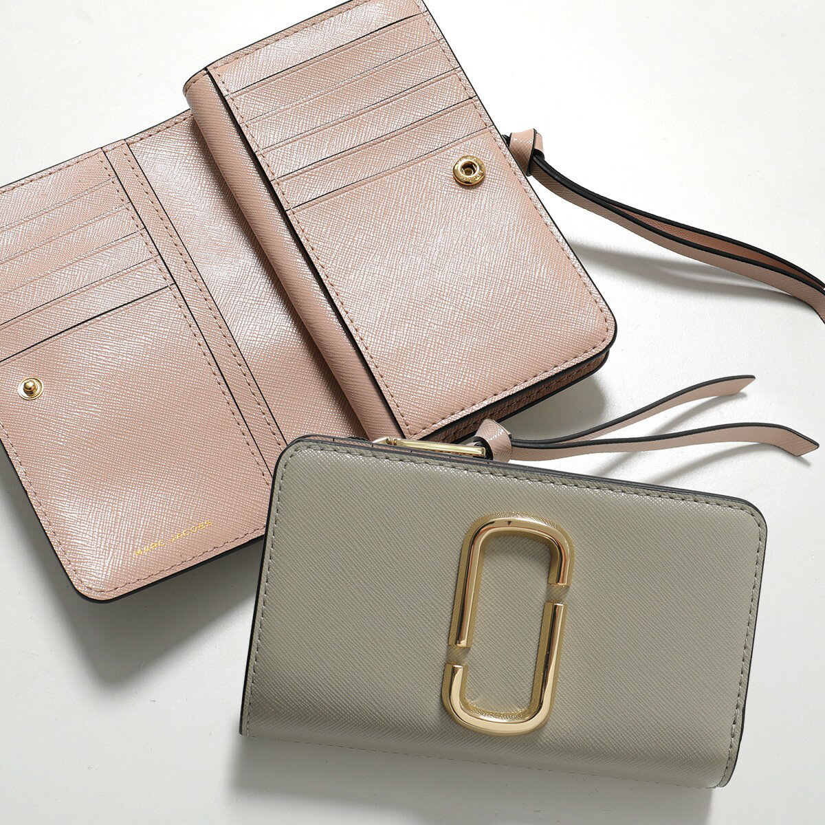 MARC JACOBS マークジェイコブス M0014281 カラー2色 レザー 二つ折り財布 ミディアム財布 スモール財布 レディース