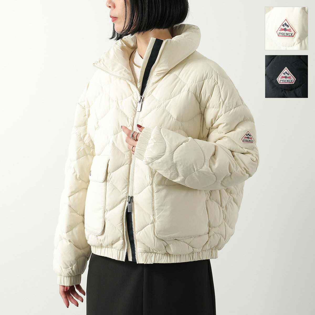 PYRENEX ピレネックス ダウンジャケット ENOLA エノラ HWY055 レディース ナイロン スタンドカラー キルティング ショート丈 カラー2色