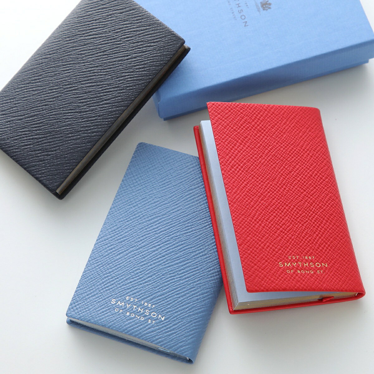 SMYTHSON スマイソン ノートブック P/G WFR NOTEBOOK FR レディース メンズ メモ帳 ダイアリー レザー ロゴ カラー3色