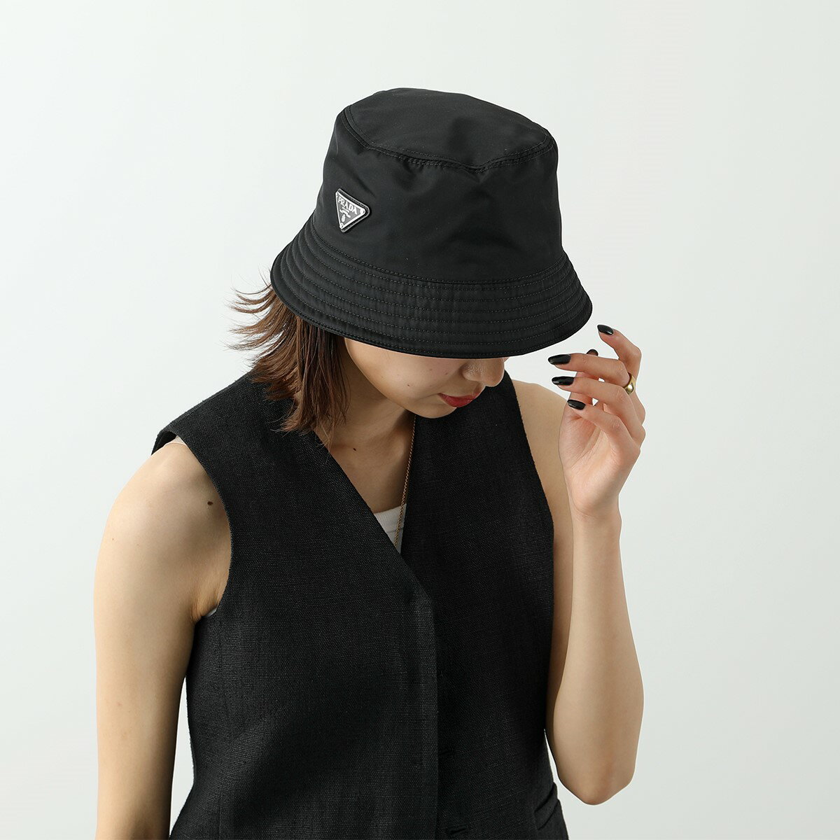 【最大2万円OFFクーポン対象・5/17～5/18限定】PRADA プラダ バケットハット レデ...