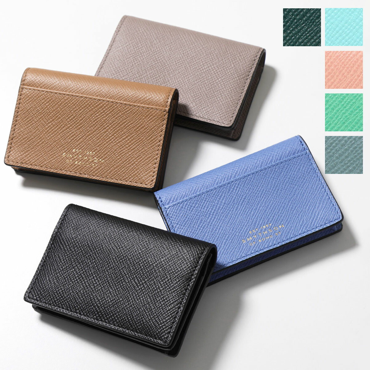 SMYTHSON スマイソン カードケース PANAMA PMA FOLDED C/CASE P STUD レディース レザー カードホルダ..