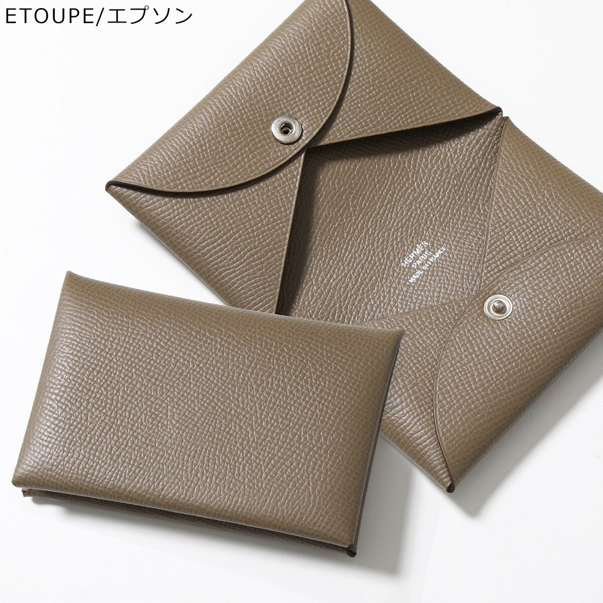 HERMES エルメス カードケース CALVI カルヴィ レディース エプソン レザー パスケ...
