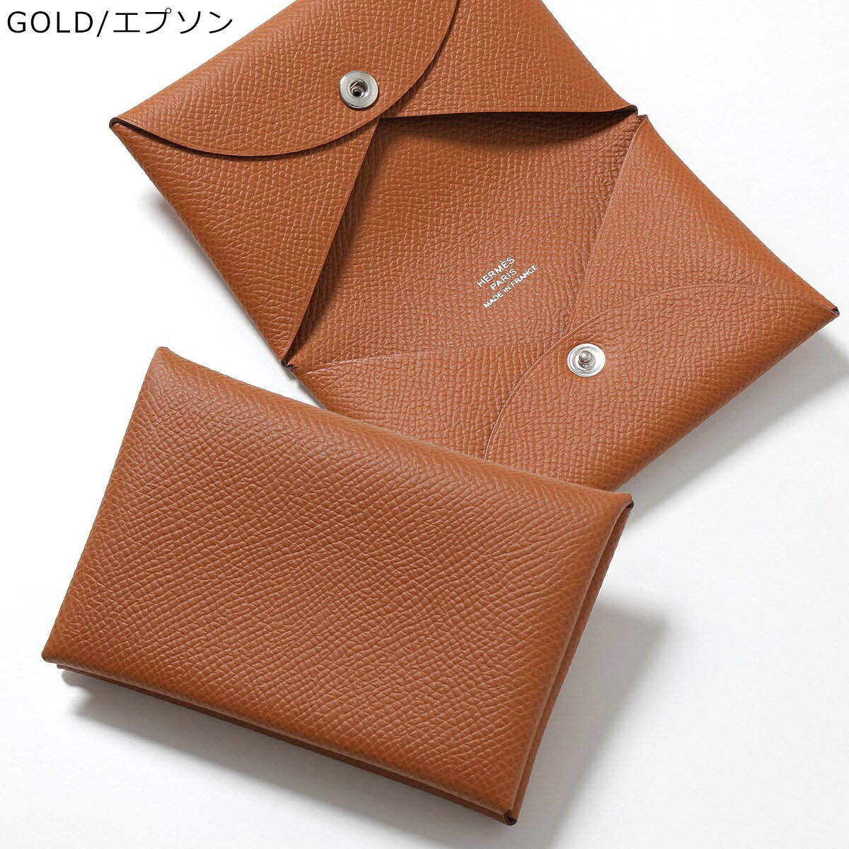 HERMES エルメス カードケース CALVI カルヴィ レディース エプソン レザー パスケ...