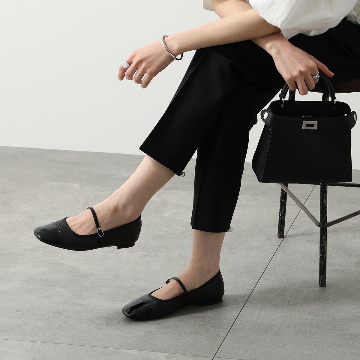 �ں���2����OFF�����ݥ��оݡ�4/10��4/12�����repetto ��ڥå� �ѥ�ץ� GEORGIANA ���硼������ V4222 VVE ��ǥ����� ��꡼�������� �ե�å� ��С������� ���塼�� �� 410/Noir