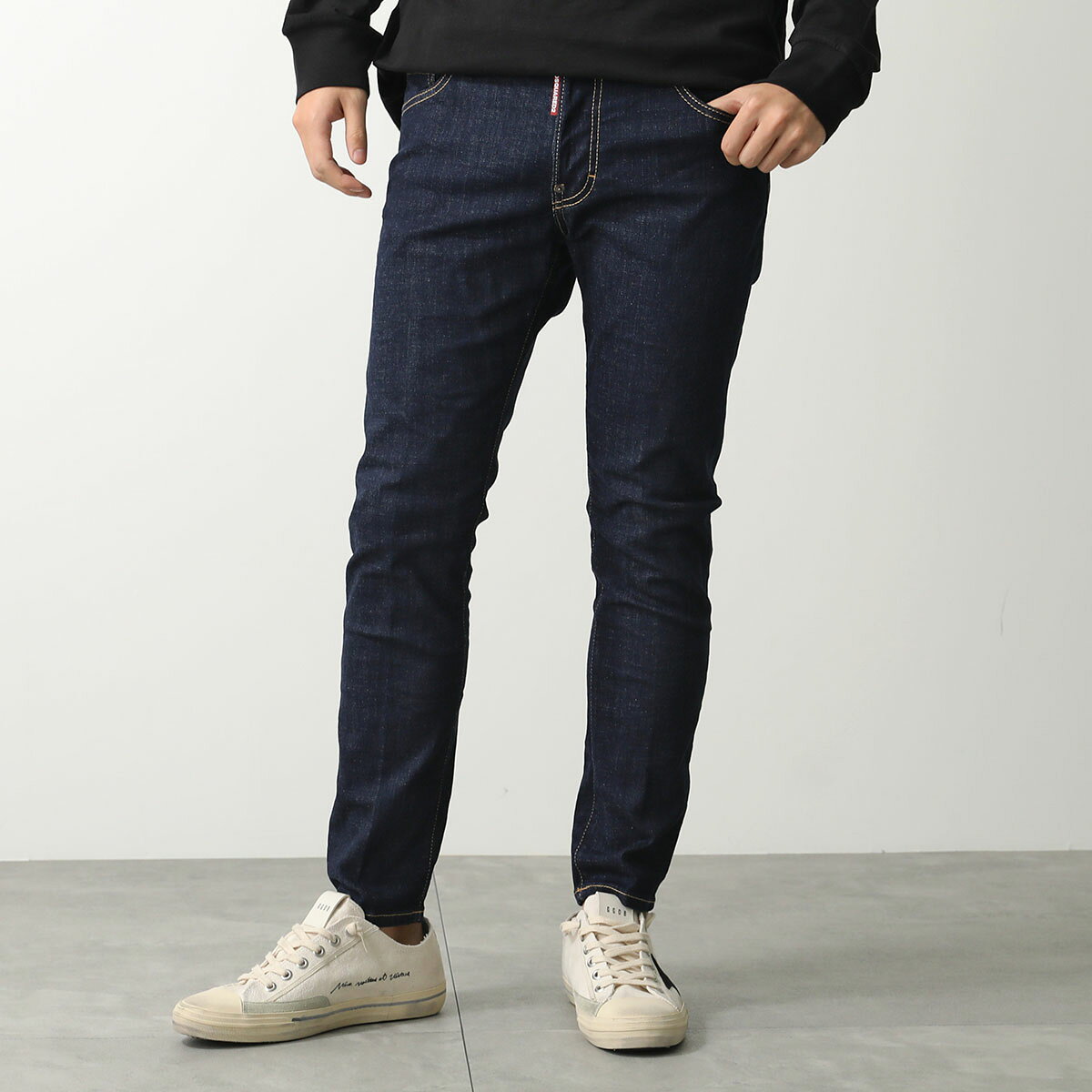 Rakuten - DSQUARED2 ディースクエアード ジーンズ SKATER JEAN スケーター S74LB1425 S30664 メンズ デニムパンツ スリム Gパン ジーパン ストレッチ 470
