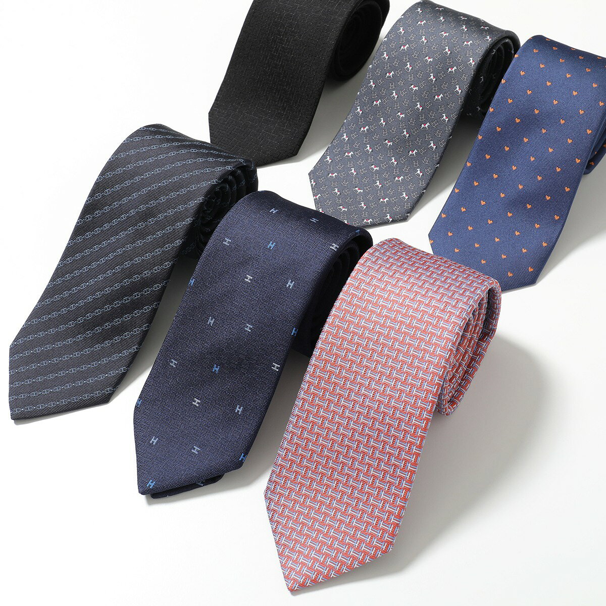 【最大2万円OFFクーポン対象・5/20限定】HERMES エルメス ネクタイ TIE メンズ フ...