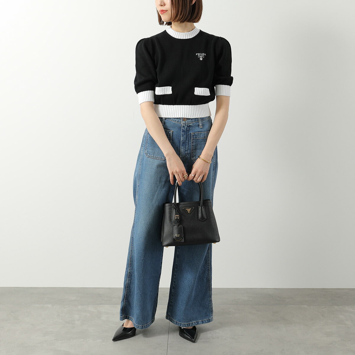 【最大2万円OFFクーポン対象・6/14～6/15限定】PRADA プラダ ハンドバッグ ドゥー...